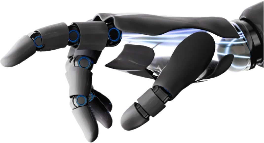 Robotic hand reaching out